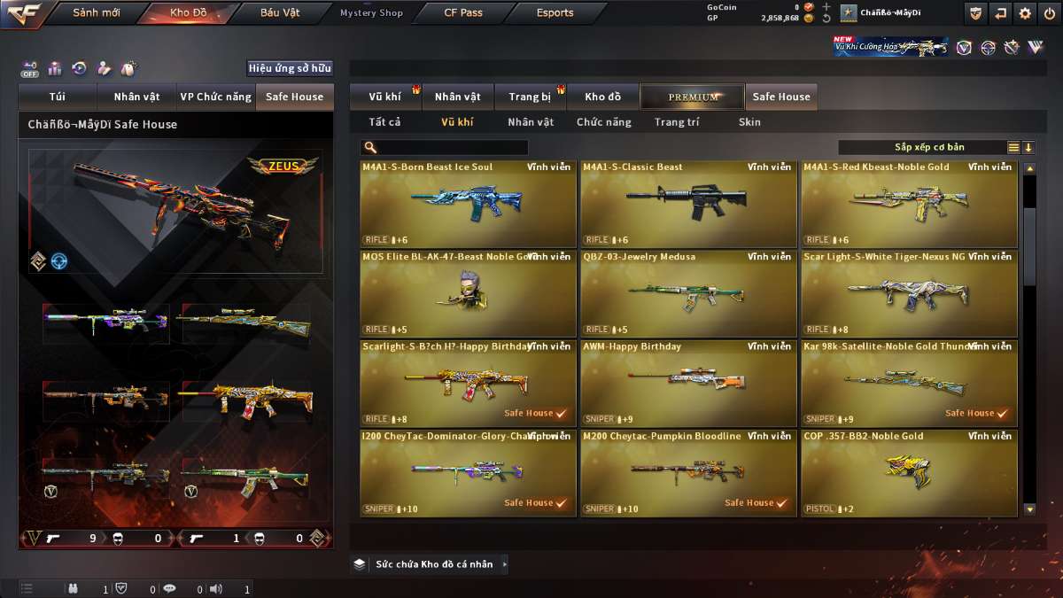 shop acc cf uy tin gia re